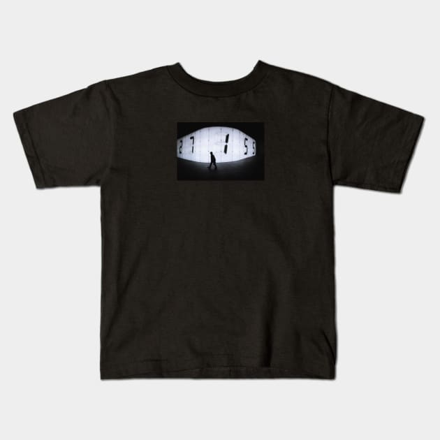 Man in the numbers Kids T-Shirt by opticpixil